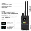 G528B Radio Detector; Multi-Functional Full-Range RF Wireless Signal Radio Detector 1MHz-8GHz Range Adjustable Sensitivity