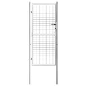 Garden Gate Galvanized Steel 41.3"x88.6" Silver