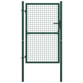 Fence Gate Steel 39.4"x78.7" Green