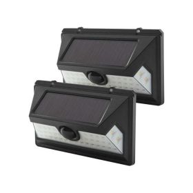 Solar Outdoor Motion LED Security Light with Linkable Technology, 800 Lumens, 2 Pack