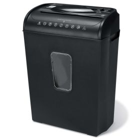 6-Sheet Crosscut, Paper/Credit Card Shredder, 11.5L x 6.5W x 16H in.