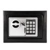 17E Home Use Electronic Password Steel Plate Safe Box Black