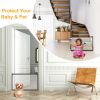 Dog Gate Dog Pet Baby Safety Guard Gate Folding Safety Mesh Fence Guard For Hall Doorway Stairwells