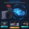 1080P Dual Lens Dash Cam Vehicle Driving Recorder Car DVR with WiFi GPS G-Sensor APP Control Motion Detection Parking Monitor Night Vision