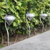 Stainless Steel Solar Garden Patio Stake Lights