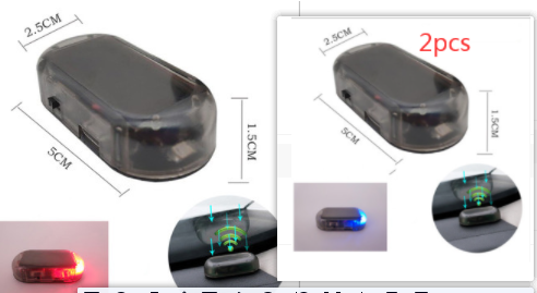 Solar simulation anti-theft warning light (Option: Set)