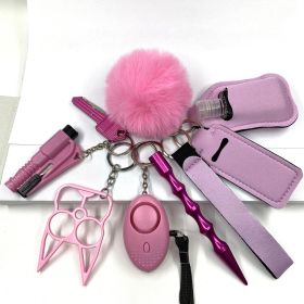 Custom Personal Safety Survival Women Alarm Window Breaker Set Girl Self Defense Keychain (style: Style3)