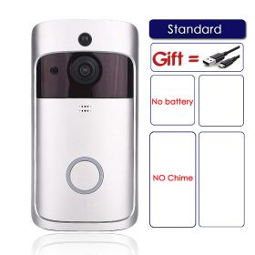 EKEN V5 Smart WiFi Video Doorbell Camera Visual Intercom With Chime Night vision IP Door Bell Wireless Home Security Camera (Color: Standard)