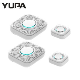 433MHZ Wireless Smart Doorbell LED Light 36 Songs Welcome Home Security EU US Pulg Button Doorbell (Color: C)