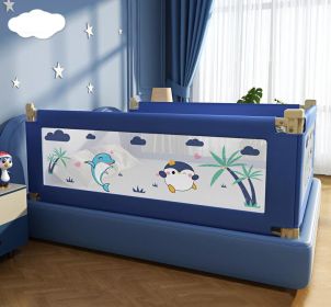 Bed Rails for Toddlers Extra Long Bed Guardrail for Kids (Color: Blue)