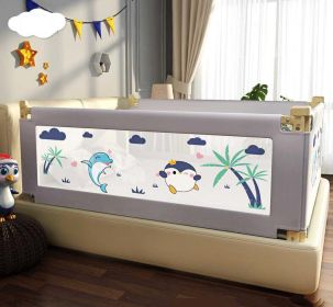 Bed Rails for Toddlers Extra Long Bed Guardrail for Kids (Color: Gray)