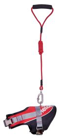 Helios Bark-Mudder Easy Tension 3M Reflective Endurance 2-in-1 Adjustable Dog Leash and Harness (size: small)