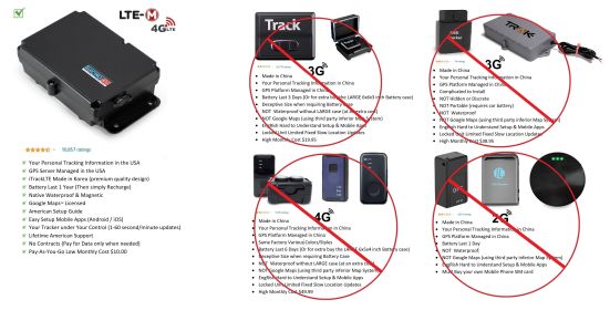 iTrackLTE BOLD Motion Alarm GPS 4G Tracker Truck/RV/Car Security (SKU: g69054ggpscatm1b)