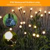 2Pcs Solar Firefly Lights Swaying Decorative Pathway Lamp IP65 Waterproof Landscape Patio Yard Night Light