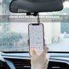 New Car Rearview Mirror Mount Phone Holder For iPhone  GPS Seat Smartphone Car Phone Holder Stand Adjustable Support