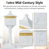 Retro Cast Aluminum Mailbox Security Postal Letter Box with Baffle Door