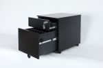 2 Drawer Mobile File Cabinet with Lock Metal Filing Cabinet for Legal/Letter/A4/F4 Size, Fully Assembled Include Wheels, Home/Office Design