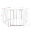 Metal Baby Playpen Fireplace Safety Fence;  Extra Wide Barrier Gate for Indoor Baby/Pet /Christmas Tree XH