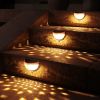 2pcs 6 LEDs Solar Light Courtyard Decoration Outdoor Lighting Garden Street Stair Fence Wall Lights Energy-saving Waterproof Solar Lamp